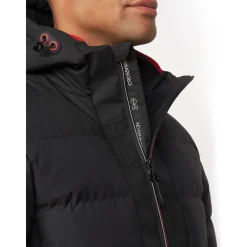 Mænd Kampnew Prægning Placket Jakke Sort