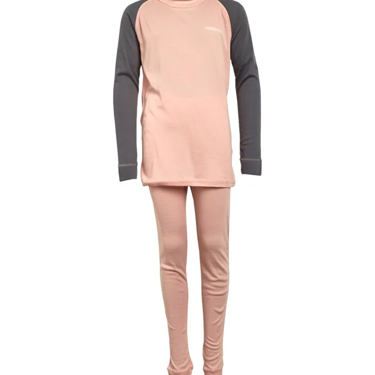 Piger Baselayer Sæt Pink Comb