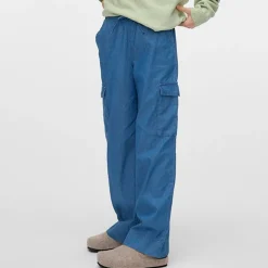 Piger Demi Cargobukser Medium Blue Denim