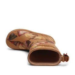 Piger Gummistøvler Kamelfarvet Blomster