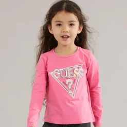 Piger langærmet t-shirt Jelly Pink