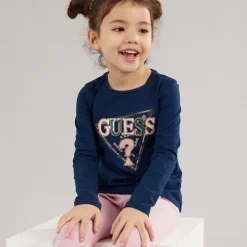 Piger langærmet t-shirt Secret Blue