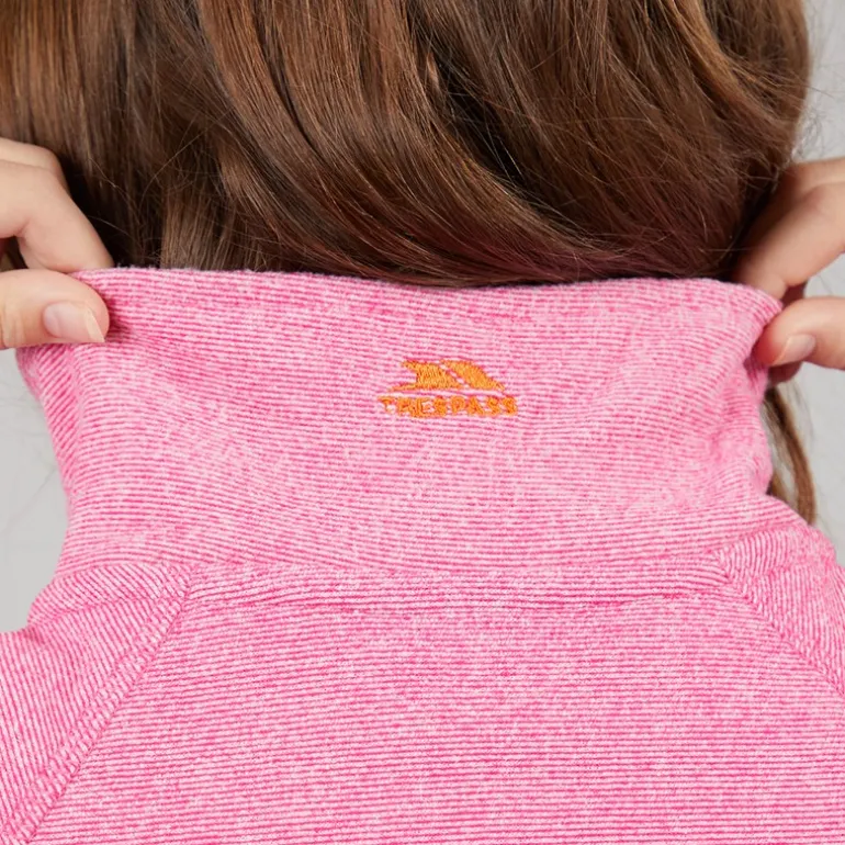 Piger Meadows 1/2 lynlås fleece lyserød dame