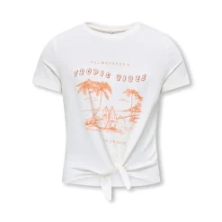 Piger Rita Shiny Knot T-shirts Hvid