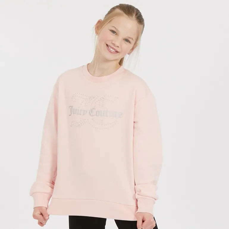 Piger Rundhals Trøje Jordbær Creme