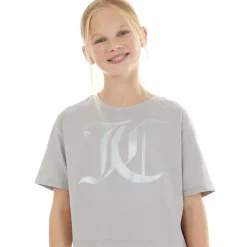 Piger Tonal Boxy T-shirt Sølv Sconce