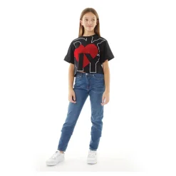 Piger T-shirt med korte ærmer Sort