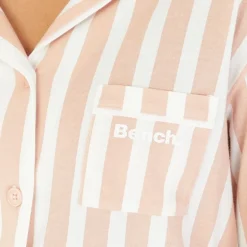 Pyjamas til kvinder Siesta Dæmpet rosa/hvid stribet