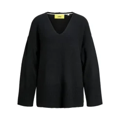 Sort Lucca V-hals Trøje Sort