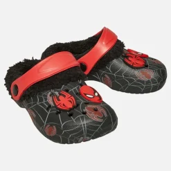 spædBørn Drenge Ny Fur Forede Træsko Sort/Rød