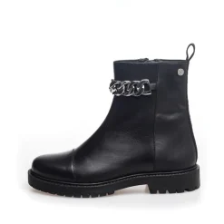 Støvler til kvinder med blomsterøjne 2206 Sort/Sølv