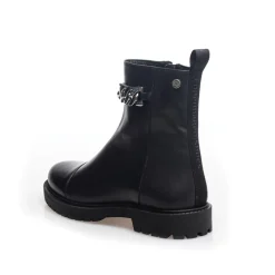 Støvler til kvinder med blomsterøjne 2206 Sort/​Sølv