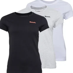 T-shirts til Kvinder Jada 3-pak Sort/Grå Melange/Hvid