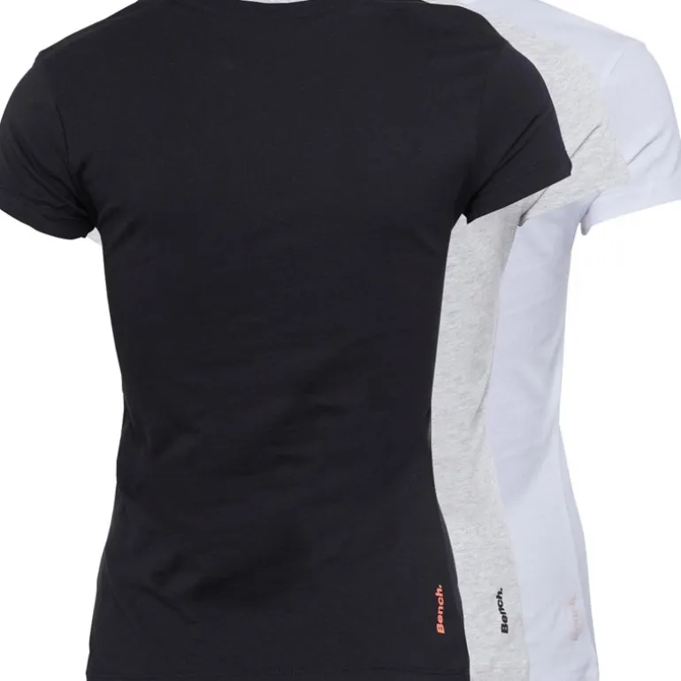 T-shirts til Kvinder Jada 3-pak Sort/Grå Melange/Hvid