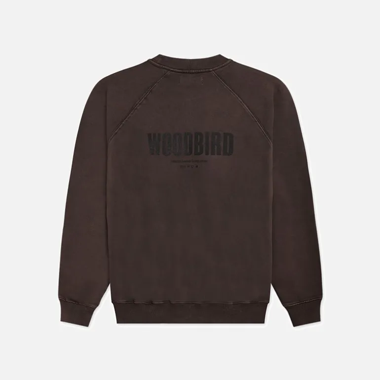 Zhang Vasket Logo Sweatshirt Brun